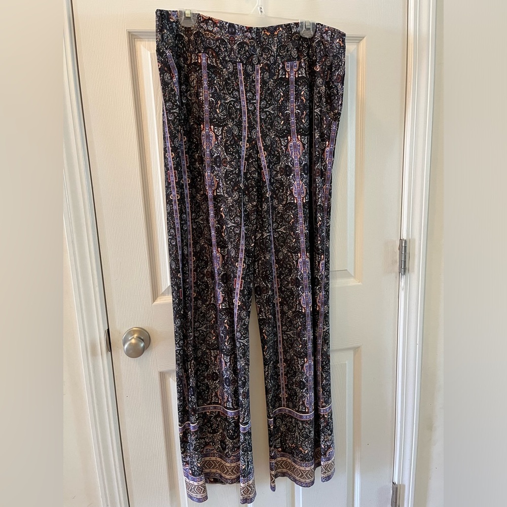 John Paul Richard Women’s XL Multi Color/Design Wide Leg Pants